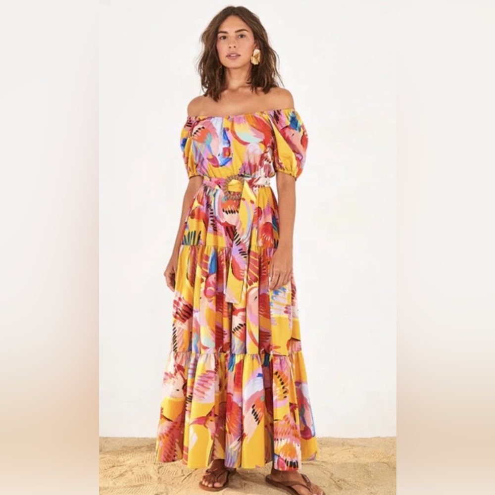 FARM Rio Vibrant Multicolor Maxi Dress - Picture 5 of 7